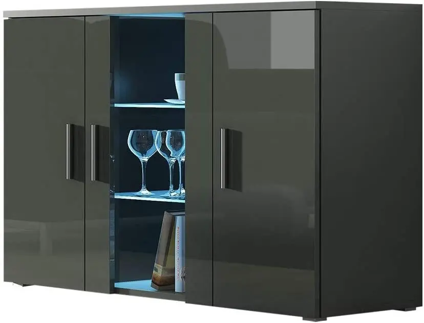 Комод Cama Soho S7 (Grey/Grey Gloss)