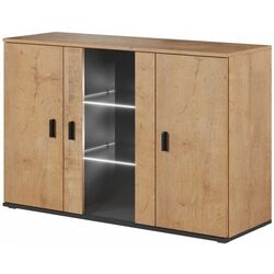 Комод Cama Soho S7 (Lefkas Oak/Black)