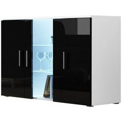 Комод Cama Soho S7 (White/Black Gloss)