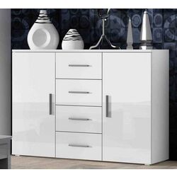 Comoda Cama Uni BI/BI (White/White Gloss) Thumb