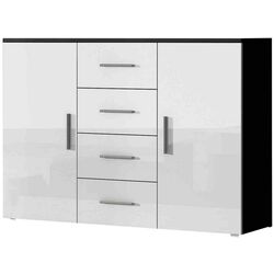 Комод Cama Uni CZ/BI (Black/White Gloss)