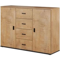Комод Cama Uni LEF (Lefkas Oak/Black)
