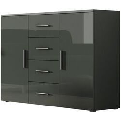 Comoda Cama Uni SZ/SZ (Grey/Grey Gloss)