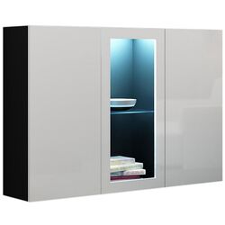 Comoda Cama Vigo CZ/B (Black/White Gloss)