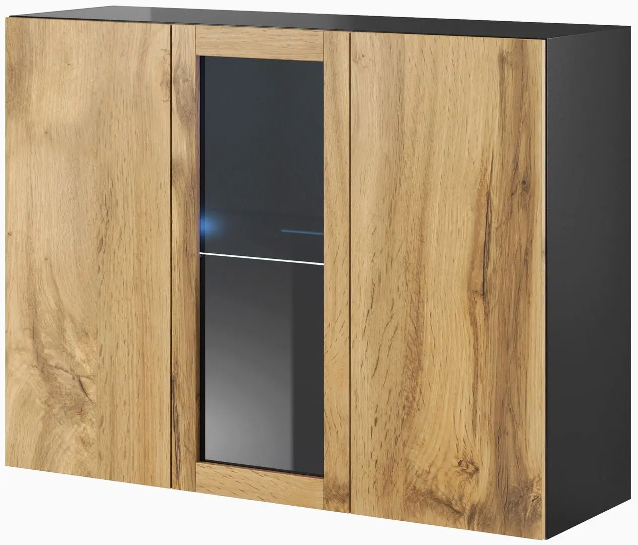 Comoda Cama Vigo CZ/W (Black/Wotan Oak)