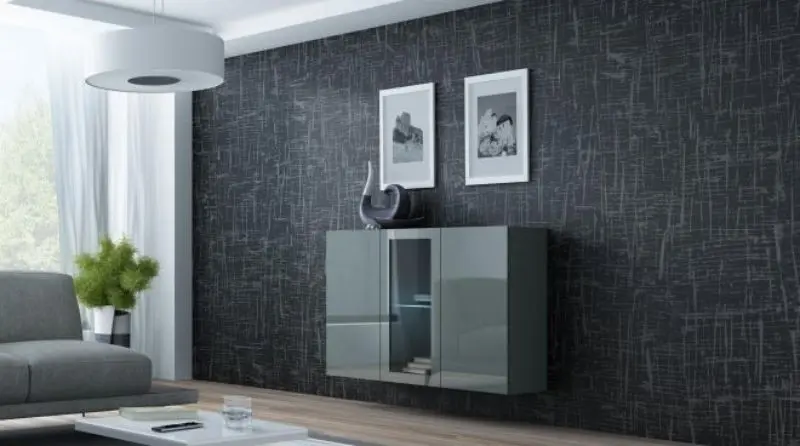 Комод Cama Vigo SZ/S (Grey/Grey Gloss) - 2