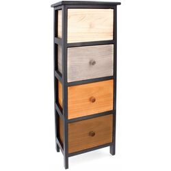 Comoda Chomik Old Fahion COU8095 (Black/Wood)