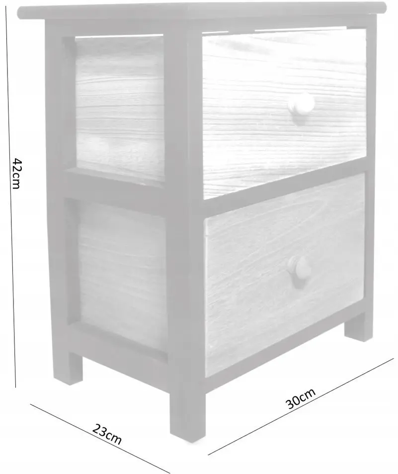Noptiera Chomik Old Fashion COU8071 (Black/Wood)