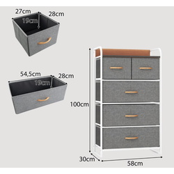 Comoda Costway HW65417GR (Grey) Thumb