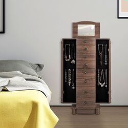 Comoda Costway HW65841 (Dark Wood) Thumb