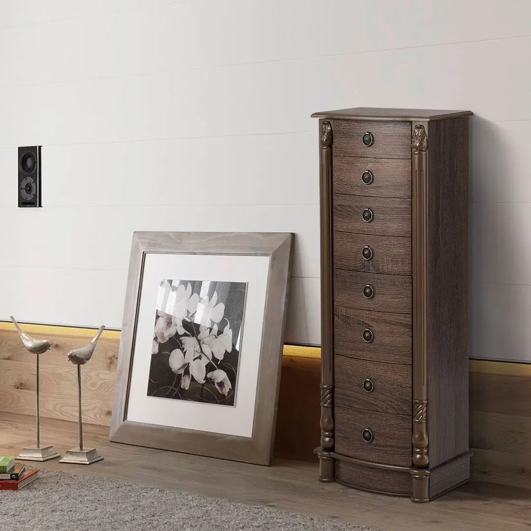 Comoda Costway HW65841 (Dark Wood) - 3