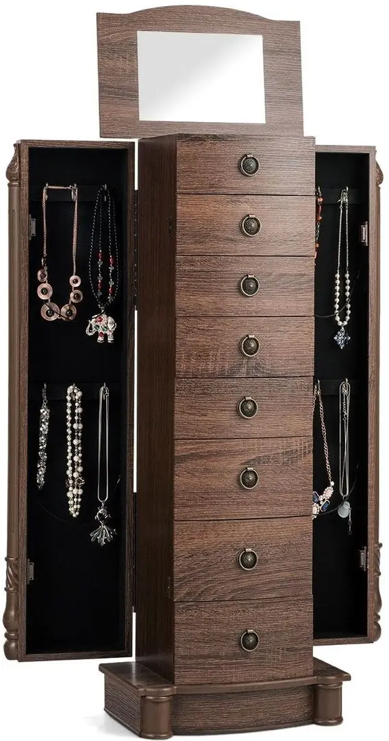 Comoda Costway HW65841 (Dark Wood) - 5