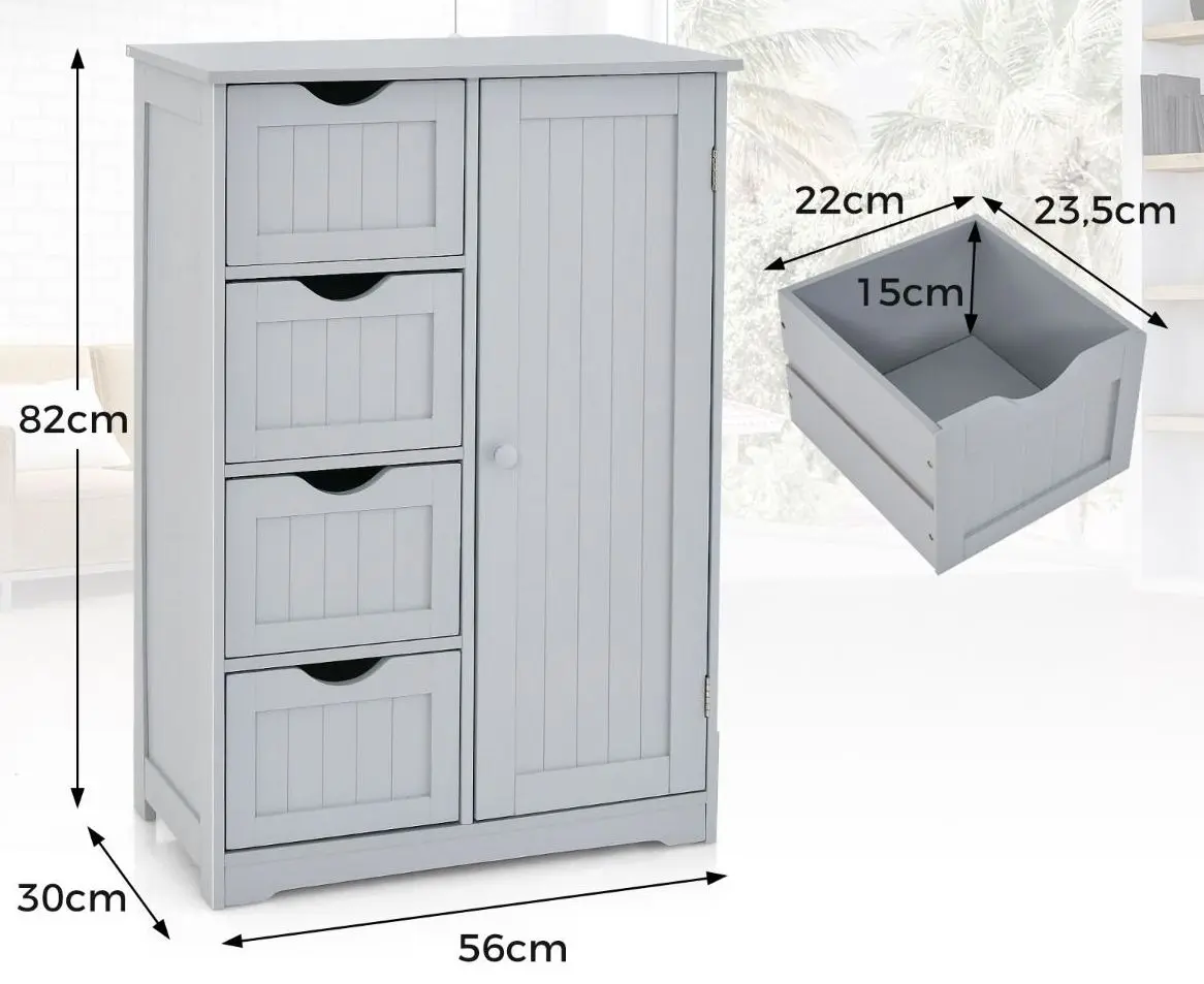 Tumba Costway JV10995GR (Grey)