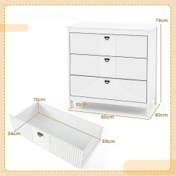 Comoda Costway JV11404WH (White) Thumb