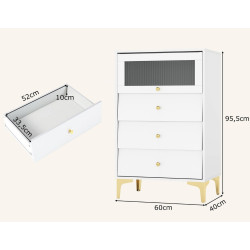 Comoda Costway JV11421WH (White) Thumb