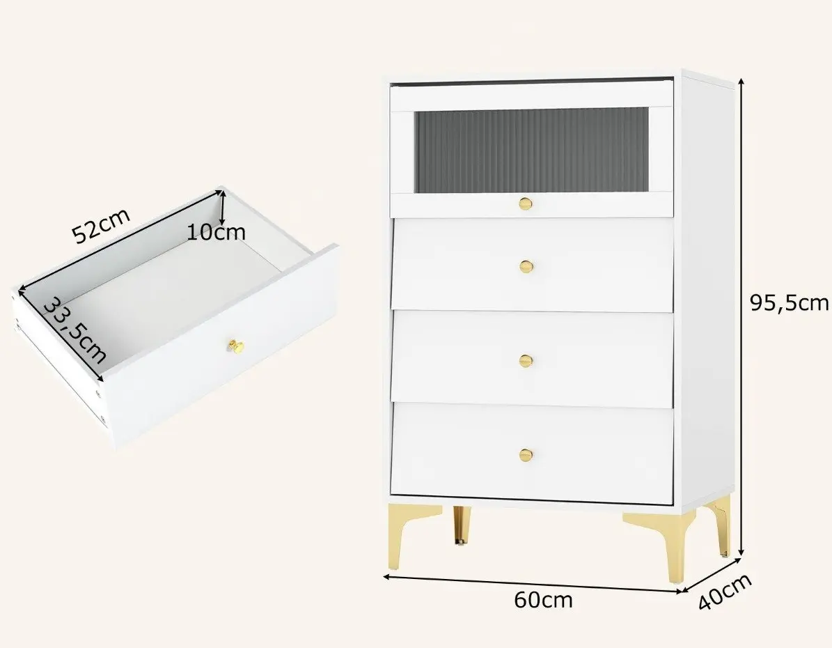 Comoda Costway JV11421WH (White)