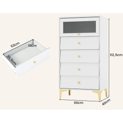 Comoda Costway JV11422WH (White) Thumb