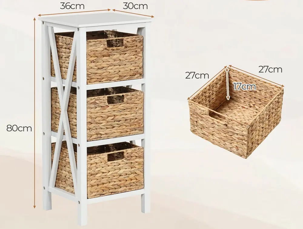 Comoda Costway JV11436WH-2 (White)