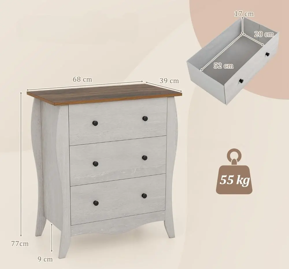 Comoda Costway JV11617GR (Grey)