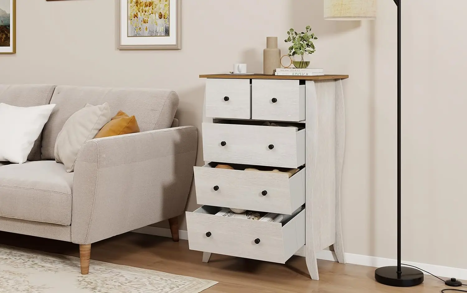 Comoda Costway JV11619GR (Grey)