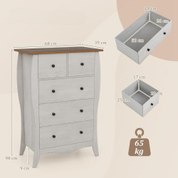 Comoda Costway JV11619GR (Grey) Thumb