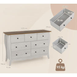 Comoda Costway JV11620GR (Grey) Thumb