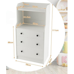 Comoda Costway JV12080WH (White) Thumb