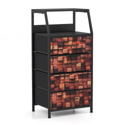 Comoda Costway JV12936CF (Black/Brown) Thumb