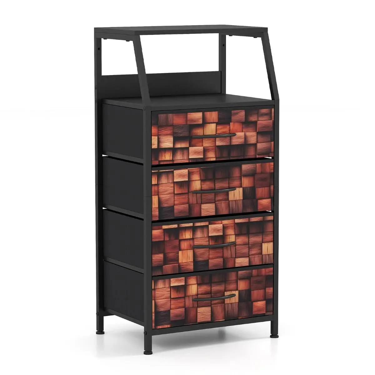 Comoda Costway JV12936CF (Black/Brown) - 2