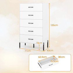 Comoda Costway JV13212WH (White) Thumb