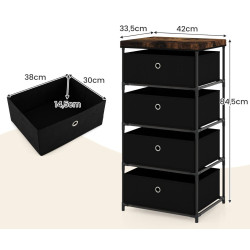 Comoda Costway JZ10130BK (Black) Thumb