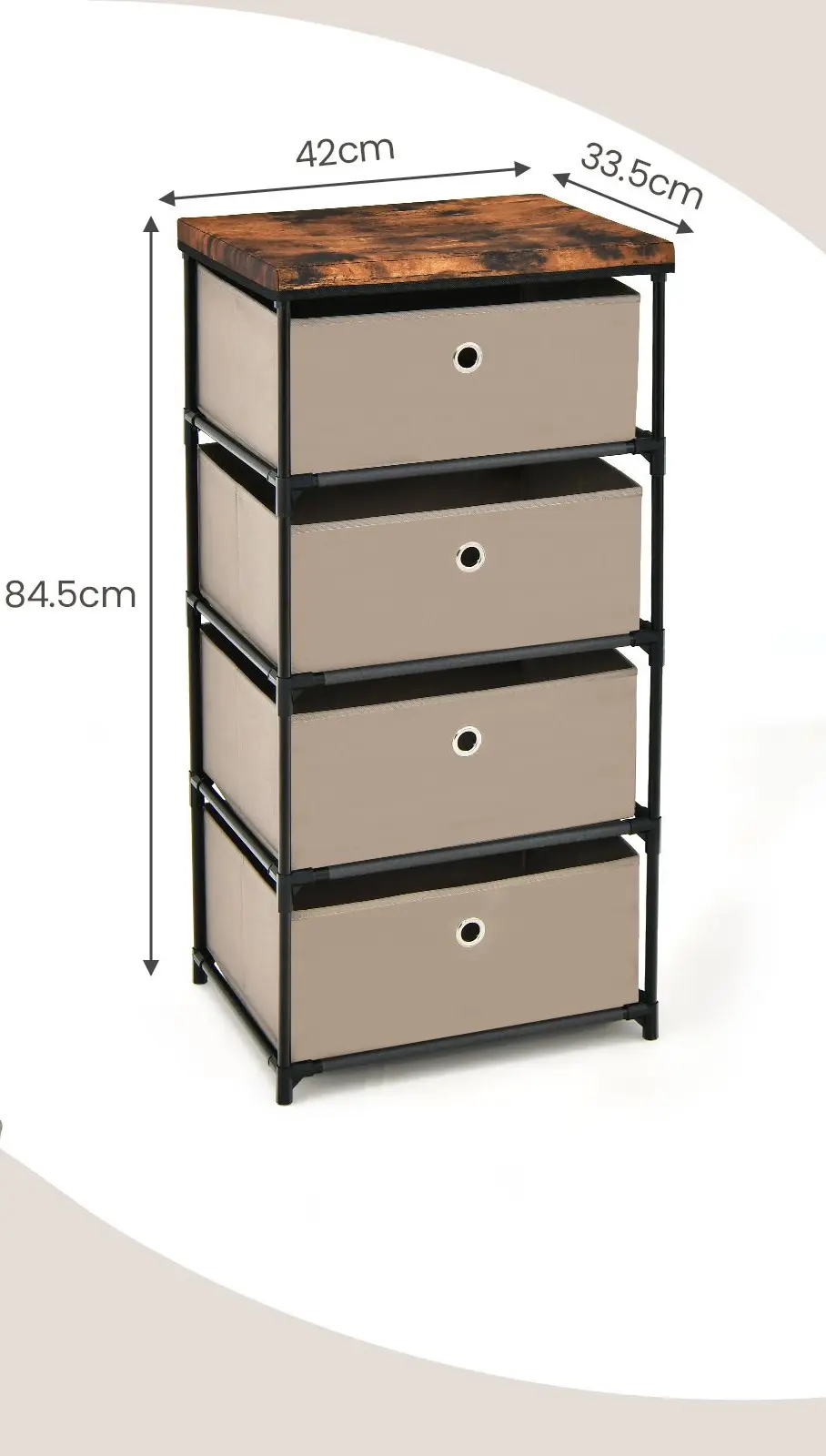 Comoda Costway JZ10130GR (Coffee)