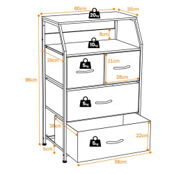 Comod Costway JZ10238CF (Brown) Thumb
