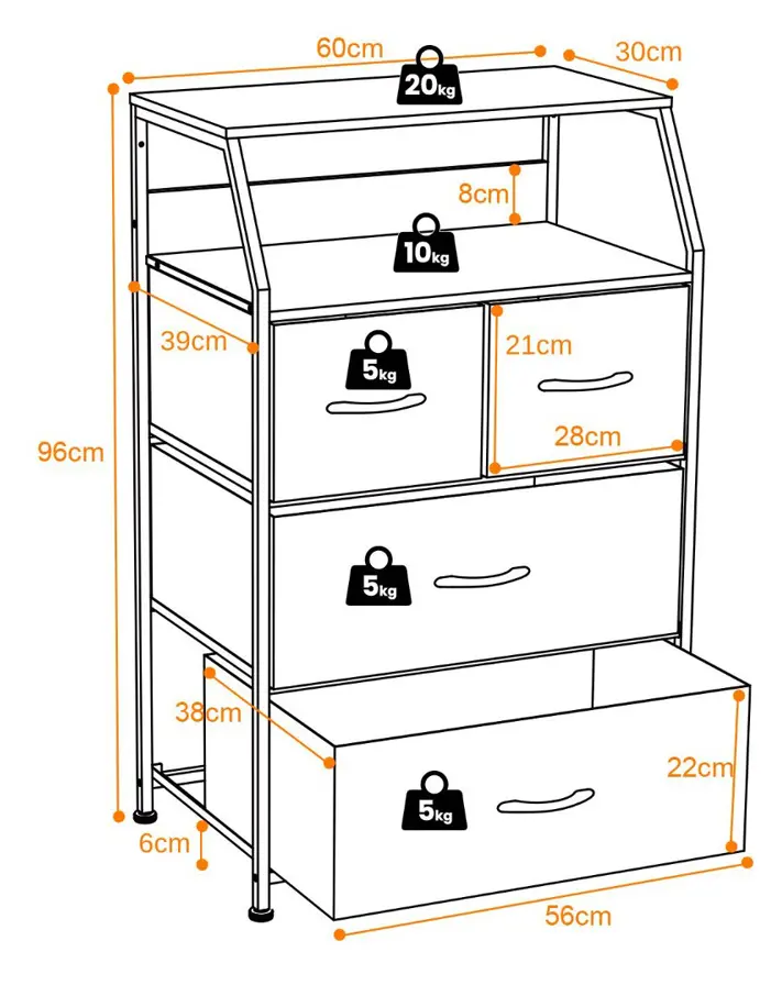 Comod Costway JZ10238CF (Brown)