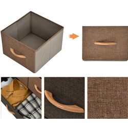 Comoda-organizator Costway HW65418 (Brown) Thumb