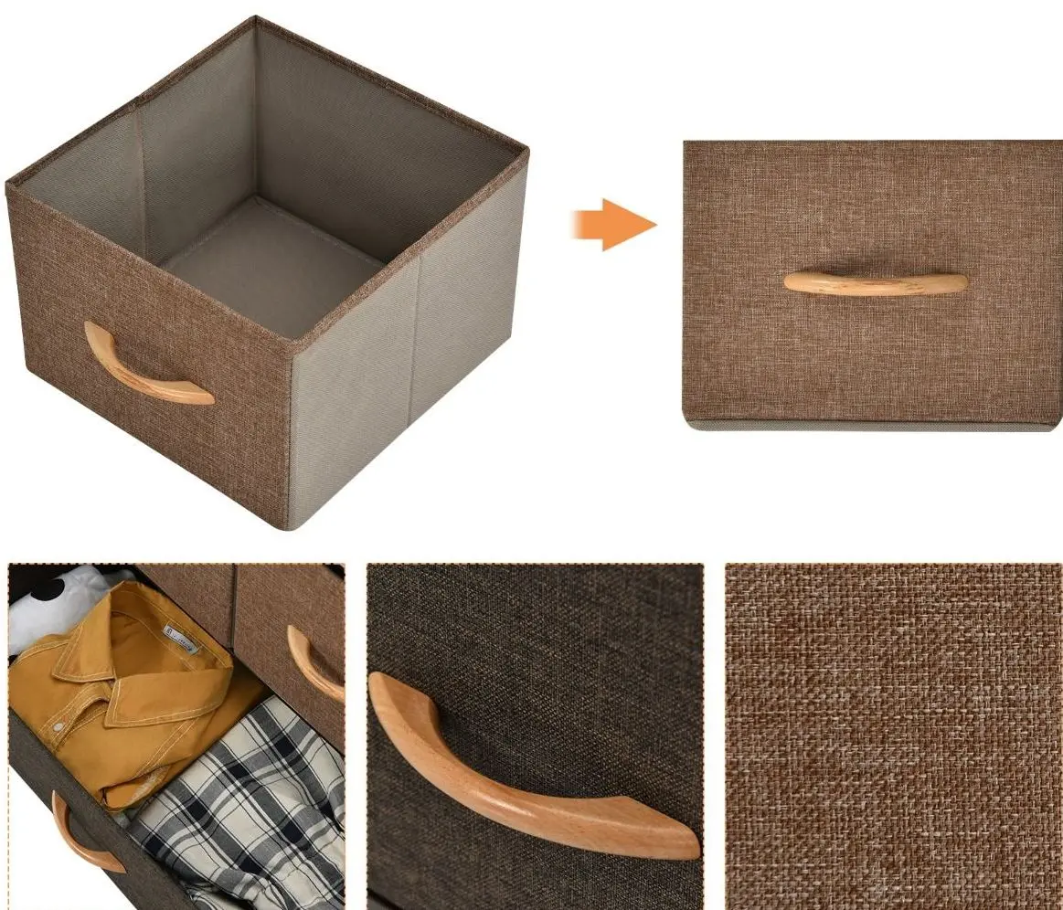 Comoda-organizator Costway HW65418 (Brown)