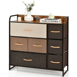 Comoda-organizator Costway HW65418 (Brown) Thumb