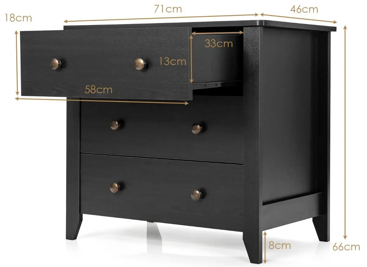 Tumba Costway HW65855BK (Black) - 4