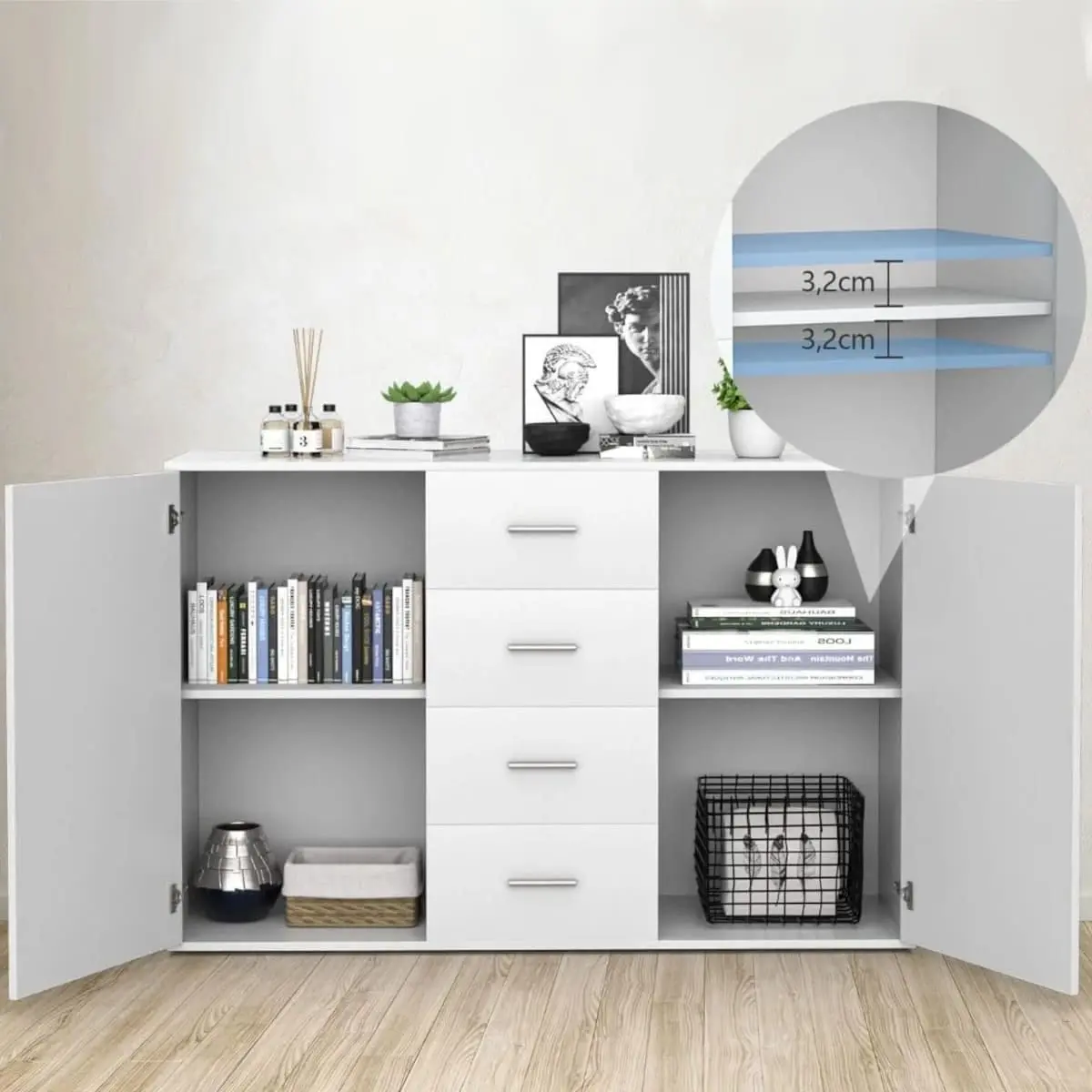 Tumba Costway JV10166WH (White) - 6