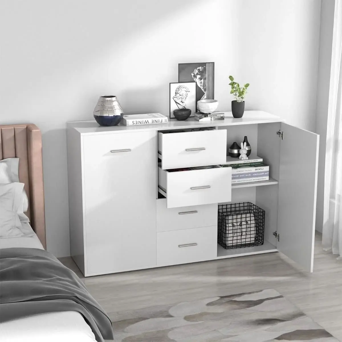 Tumba Costway JV10166WH (White) - 7