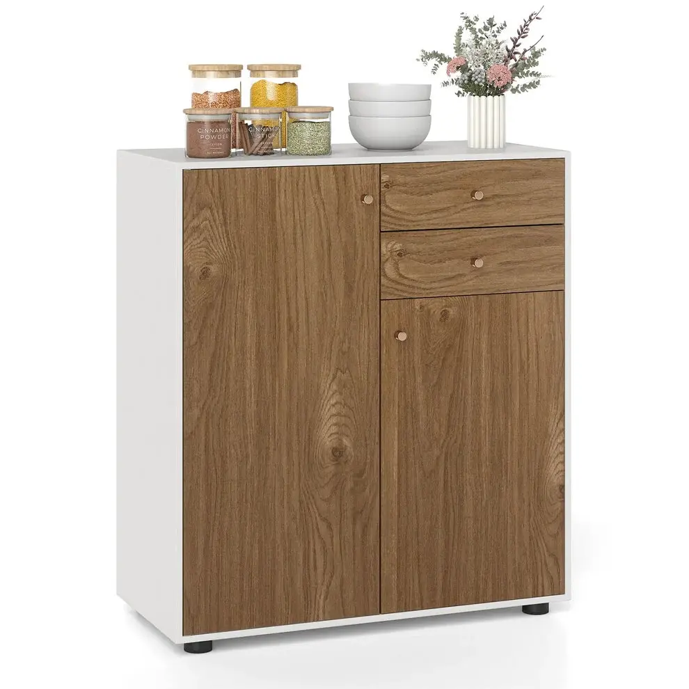 Tumba Costway JV12966NA (Natural/White) - 3