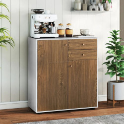 Tumba Costway JV12966NA (Natural/White)