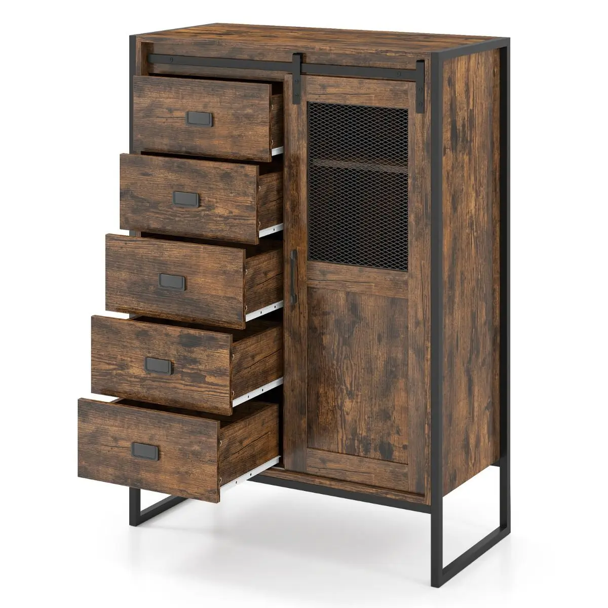 Tumba Costway JV13467CF (Brown) - 2