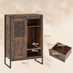Tumba Costway JV13467CF (Brown) Thumb