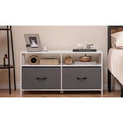 Тумба Costway JZ10180WH (White/Gray)