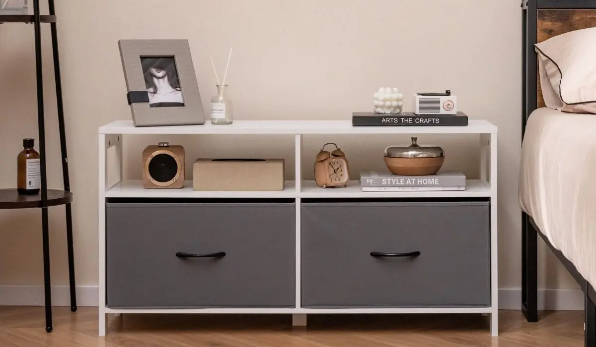 Тумба Costway JZ10180WH (White/Gray)