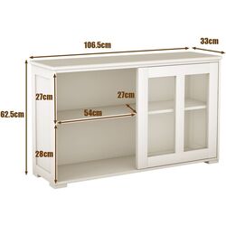 Буфет Costway HW53867WH (Cream) Thumb