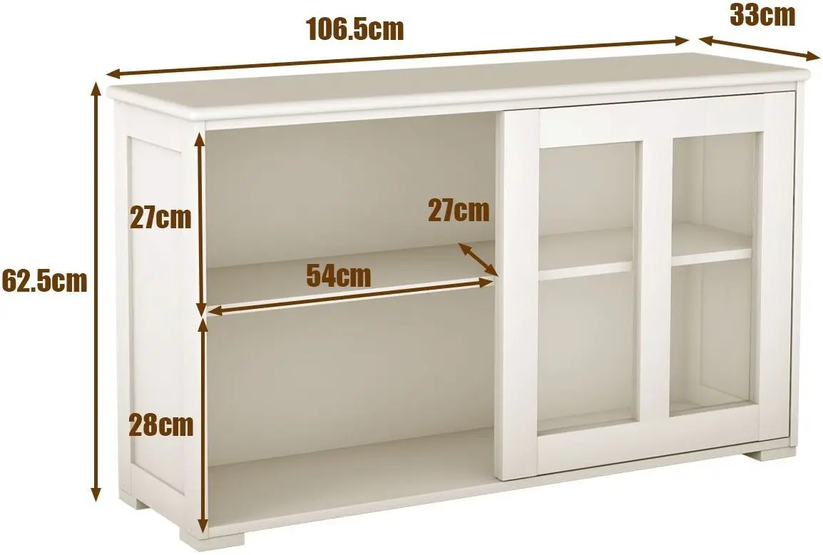 Буфет Costway HW53867WH (Cream) - 6
