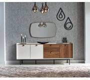 Tumba Fabrik Home Doren 2010 (White/Stone Walnut)