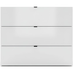 Comoda Fabrik Home Hardy 3 sertare (White Ash/White Gloss) Thumb